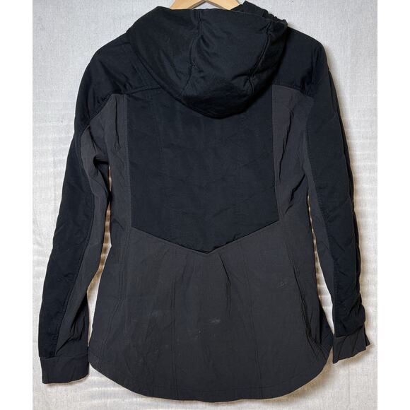 The North Face Pseudio Jacket Women’s Size M Black Hooded Full Zip Quilted - Picture 2 of 5